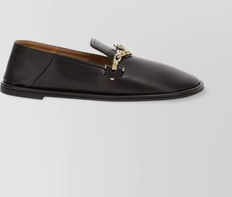 Stella McCartney loafers flat sole round toe gold-tone hardware