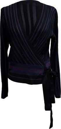 Diane Von F&uuml;rstenberg Wrap Top In Multicolor Viscose
