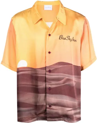 Blue Sky Inn Multicolor Regular Printed Shirt