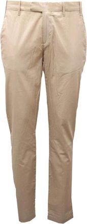 Eleventy Heren, Broeken, Beige, Maat: W32 Katoen