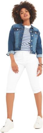 Joe Browns Stretch Denim Capri Pant in White at Nordstrom, Size 26