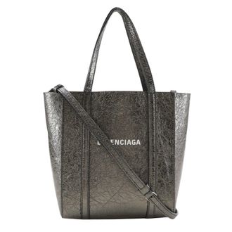 Balenciaga Metallic Leather Handbag Tote Bag (Pre-Owned)