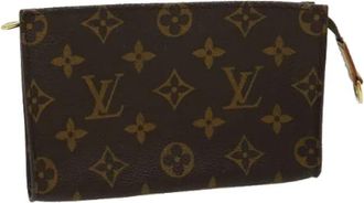 Louis Vuitton Pre-owned Canvas Pouch - Dames - Vintage Clutch - Bruin - ONE Size - Vintage