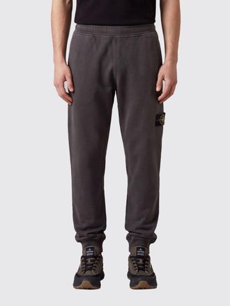 Stone Island Pantaloni jogging in poliestere riciclato con logo Compass
