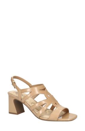 Easy Street Divine Slingback Sandal in Nude Patent at Nordstrom, Size 7.5