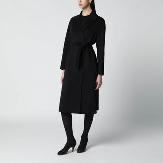 Max Mara Black coat with belt