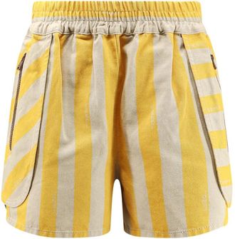 Fendi Pequin Denim Shorts - Dames - Denim shorts - Veelkleurig - XS - Denim - Korte Broeken