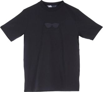 Karl Lagerfeld Tshirt Occhiali - Heren - T-shirts - Zwart - XL - Katoen - Tops
