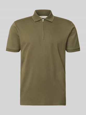 Selected Regular Fit Poloshirt aus Baumwoll-Mix Modell FAVE in Oliv, Gr&ouml;&szlig;e XXL