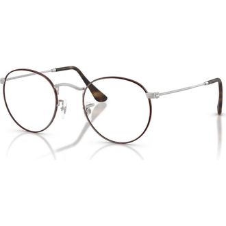 Ray-Ban 50mm Round optical glasses in Tortoise at Nordstrom