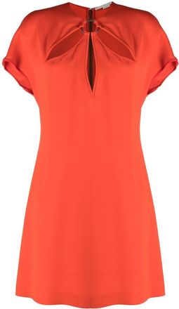 Stella McCartney cut-out detail minidress - women - Spandex/Elastane/Viscose - 40 - Red