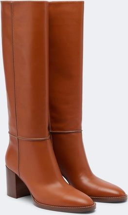 Gianvito Rossi Leather knee-high boots
