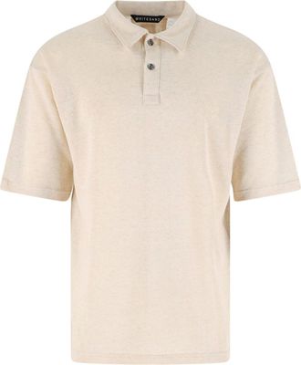 White Sand Polo In Misto Lino