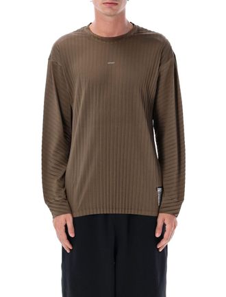 SATISFY Auralite Pleated Olive Long-Sleeve T-Shirt