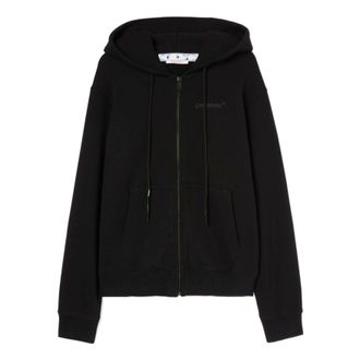 Off-white Mens Off-White SS22 Printing Zipper Jacket Black OMBE013C99FLE0011010