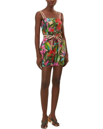 Farm Rio Farm Rio Linen-Blend Romper