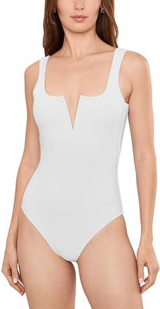 Beach Riot Tropez One Piece Womens Swimsuits One Piece White : SM, Polyester/Spandex