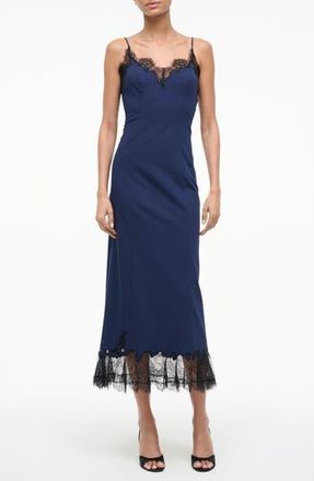 Staud Nadia Lace Minidress in Navy at Nordstrom Rack, Size X-Large
