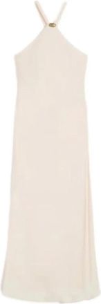 Max Mara Lichtgewicht Satijnen Jurk - Dames - Maxi kleedjes - Roze - S - Satijn - Kleedjes