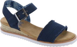 Skechers Womens Desert Kiss-Adobe Princess Sandal, Navy, 4 UK