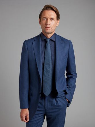 Oliver Brown Unstructured Jacket Drago Flannel - Denim Blue