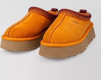 UGG leather platform mules