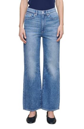 DL1961 Karmine Refined High Waist Wide Leg Jeans in Light Opal Beach at Nordstrom, Size 30