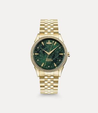 Vivienne Westwood Wallace Watch Gold Swarovski Crystals / Stainless Steel Women