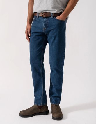 HUGO BOSS Mens BOSS Orange Mens ReMaine Jeans - Dark Blue 409 - Navy - Size: 36/32