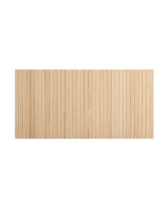 Deco Wood Cabecero ranurado de madera maciza tono natural 162x79cm
