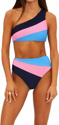 Beach Riot Nina Bikini Top In Paradise Harbor Colorblock
