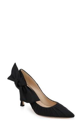 Badgley Mischka Vanesa Pointed Toe Pump in Black Fabric at Nordstrom Rack, Size 7.5