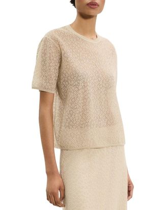 Theory Floral Lace Pullover