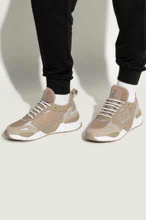 Emporio Armani Sports Shoes With Logo, Womens, Beige