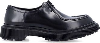 Adieu 212 Polished Black Lace-Up Shoes