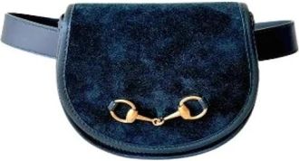 Gucci Pre-owned Horsebit Fanny Pack - Dames - Vintage Heuptassen - Groen - ONE Size - Katoen - Vintage