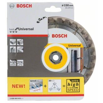 Bosch Diamanttrennscheibe Best For Universal, 150 X 22,23 X 2,4 X 12 Mm -2608603631