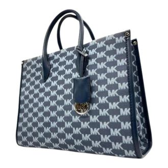 Michael Kors Pre-owned Tote Bags, female, Blue, Size: ONE SIZE Pre-owned Tote Bag