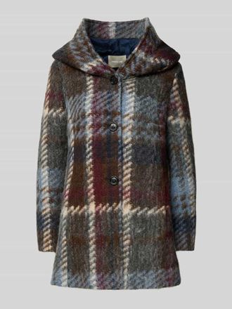 AMBER & JUNE Jacke mit Kapuze in Blau, Größe 34