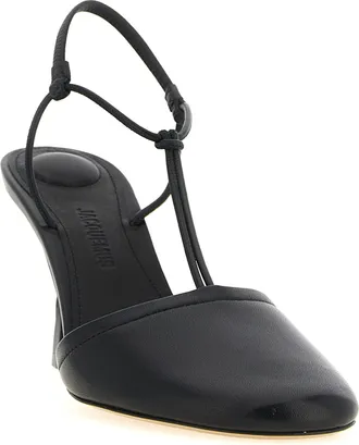 Jacquemus Les Sandales Pina Slingback Heel - Black
