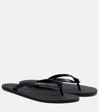 Saint Laurent Pool leather thong sandals