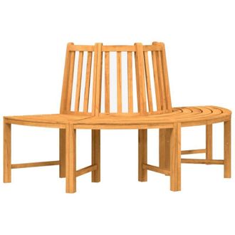 vidaXL Tree Bench Half Round &Oslash;160 cm Solid Wood Teak vidaXL
