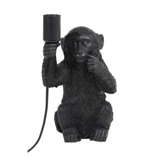 Light & Living L&aacute;mpara De Mesa - Monkey - Negro - Pl&aacute;stico - - Light&living