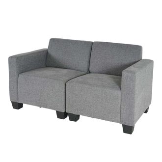 Hhg Hhg - Nunca Usado] Sof&aacute; Modular 2 Plazas Lyon, Tela/textil, Gris