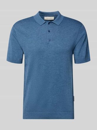 Casual Friday Casual Friday Regular Fit Poloshirt mit Knopfleiste Modell BELLS in Rauchblau Melange, Gr&ouml;&szlig;e XXXL