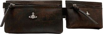 Vivienne Westwood Belt Bags, unisex, Brown, Size: ONE SIZE Double Pouch Belt