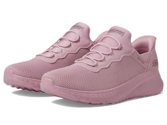 Skechers Womens Bobs Squad Chaos Daily Inspiration Slip-On Sneakers, Rose Knit, 2.5 UK