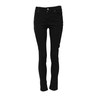 Dolce & Gabbana Black Skinny Denim Jeans with Zipper
