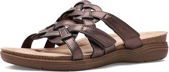 Clarks April Rae Womens Sandals Bronze/Brown Synthetic : 6.5 B - Medium, Leather