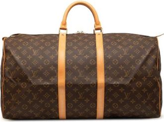 Louis Vuitton Pre-owned Keepall 55 - Dames - Vintage Weekendtas - Bruin - ONE Size - Vintage